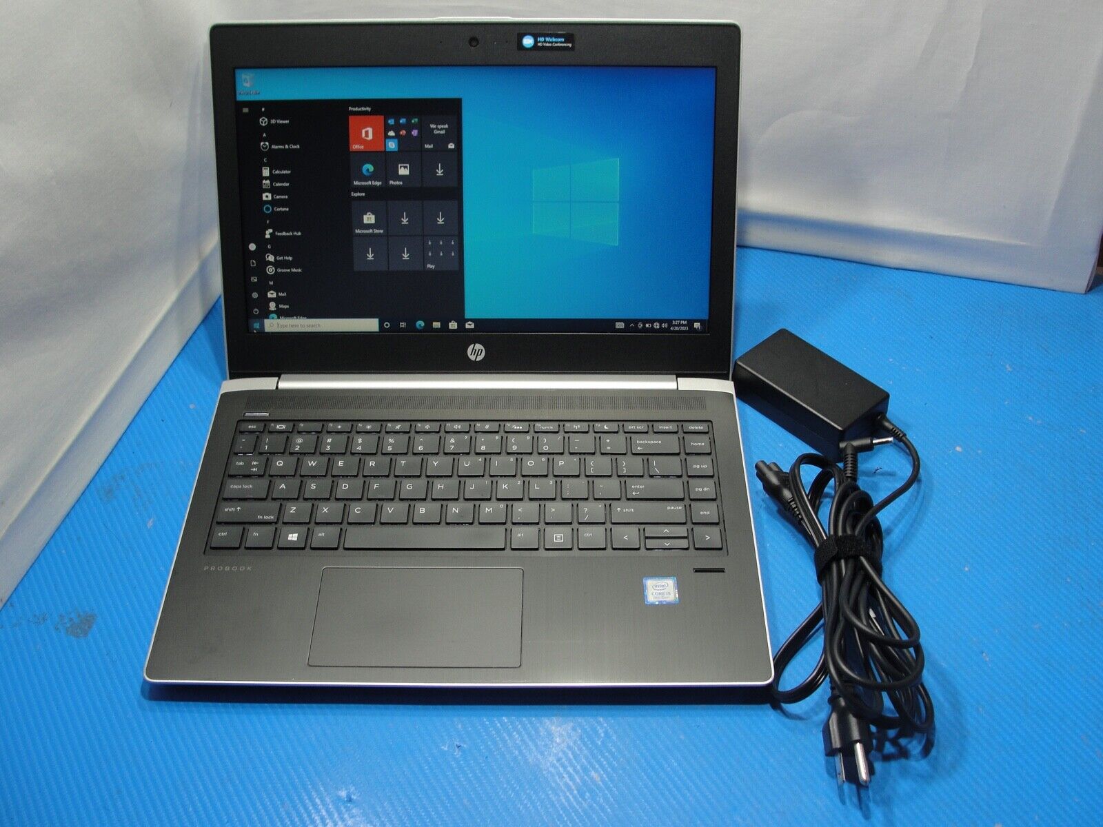 Works Great! HP ProBook 430 G5 i5-8250u 8GB 256GB SSD 1.6 GHz + OEM HP Charger
