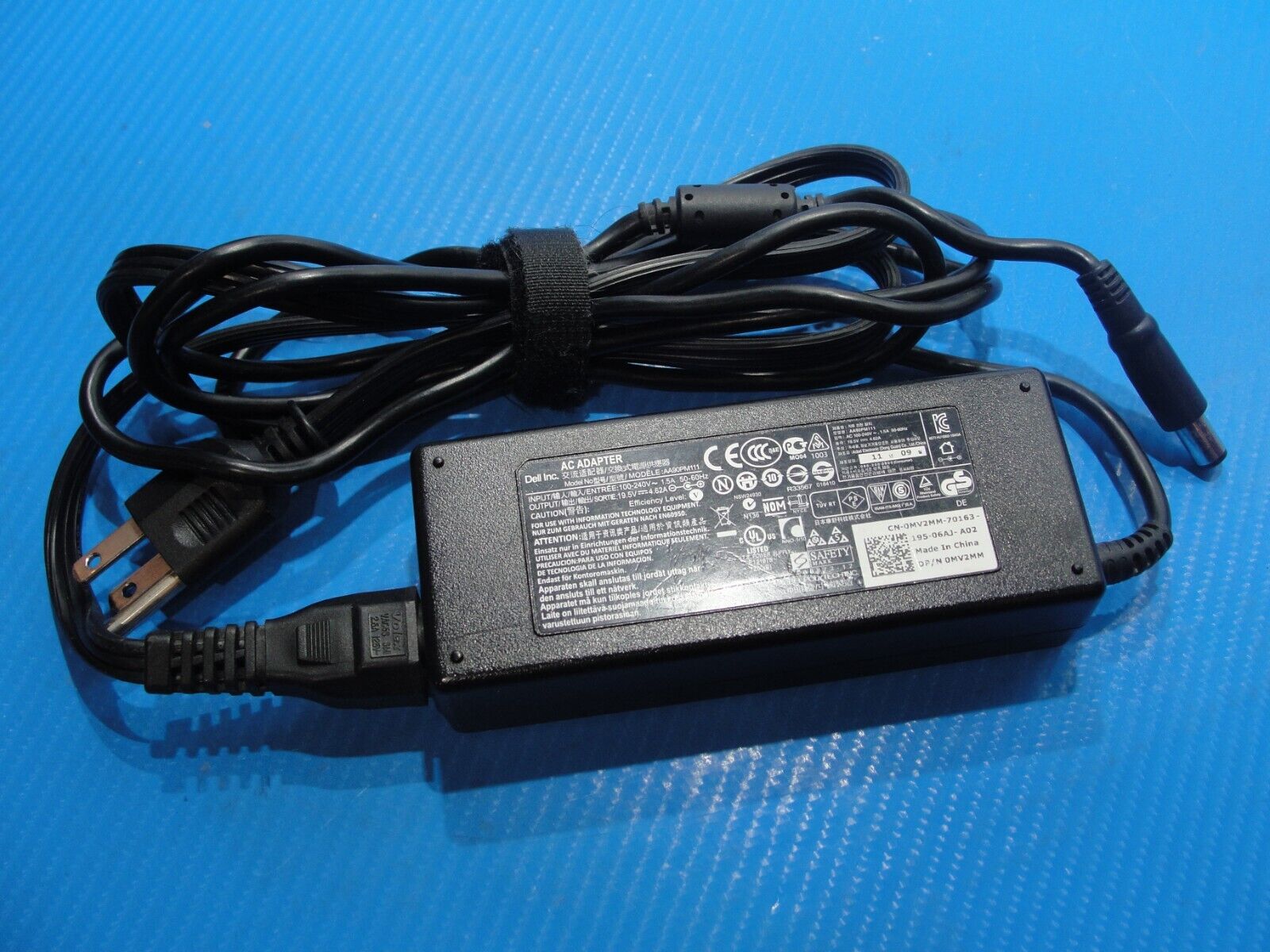 Genuine Dell AC Adapter Power Charger 19.5V 4.62A 90W AA90PM111 0MV2MM