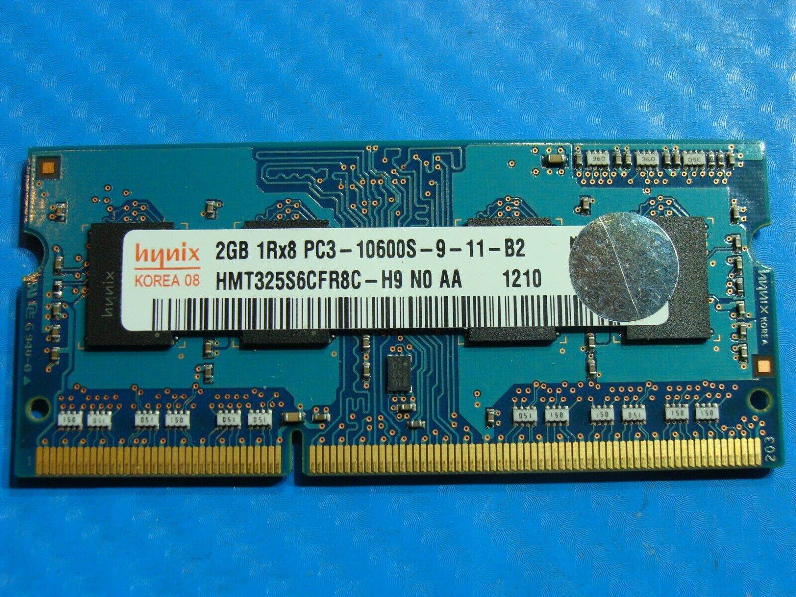 MacBook Pro A1278 Hynix 2GB 1Rx8 SO-DIMM Memory RAM PC3-10600S HMT325S6CFR8C-H9 - Tested Computer Laptop Parts