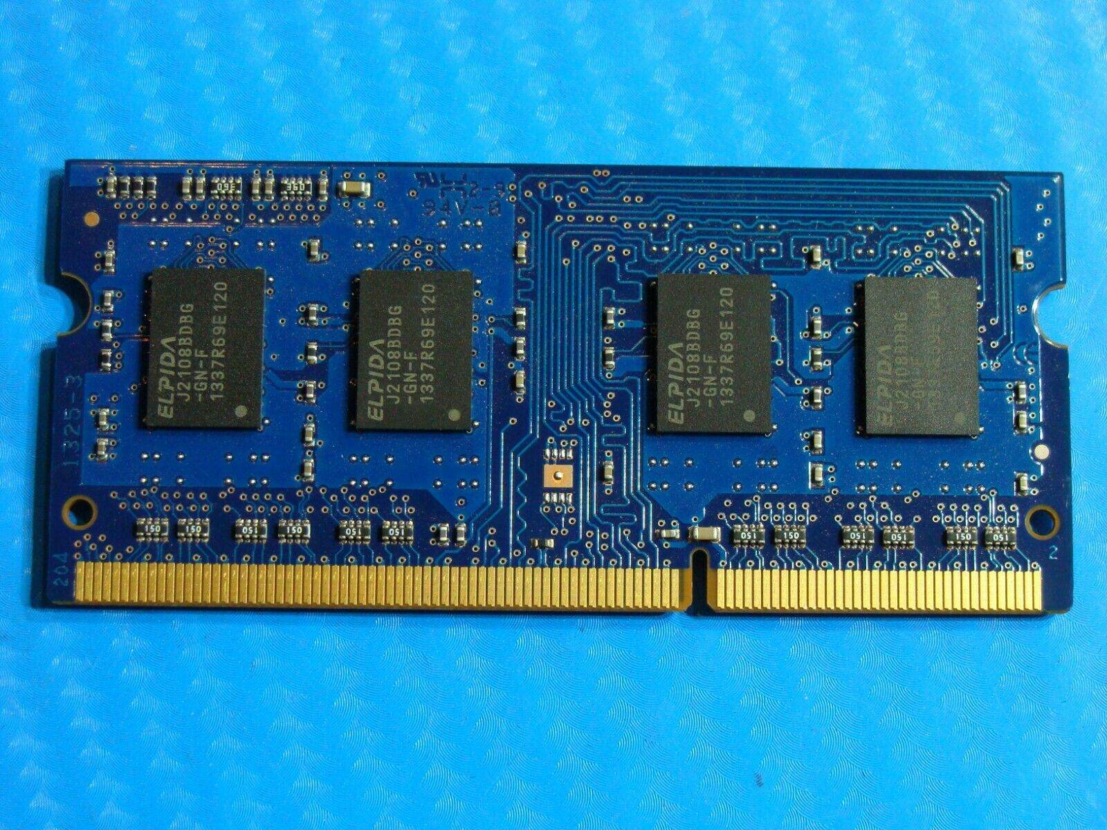MacBook Pro A1278 SODIMM Elpida 2GB Memory PC3-12800S-11-10-B2 EBJ20UF8BDU0-GN-F - Tested Computer Laptop Parts