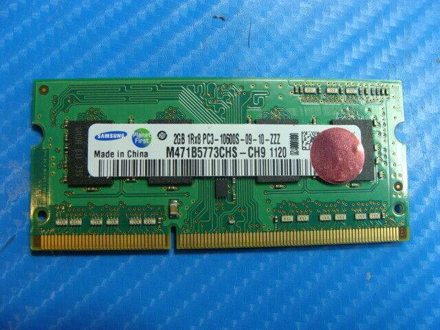 Samsung NP-QX411 Laptop Samsung 2GB Memory PC3-10600S-09-10-ZZZ M471B5773CHS-C - Tested Computer Laptop Parts