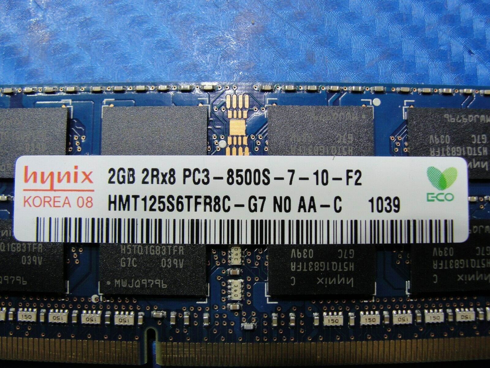 Apple A1297 Hynix 2GB 2Rx8 PC3-8500S SO-DIMM Memory RAM HMT125S6TFR8C-G7 - Tested Computer Laptop Parts