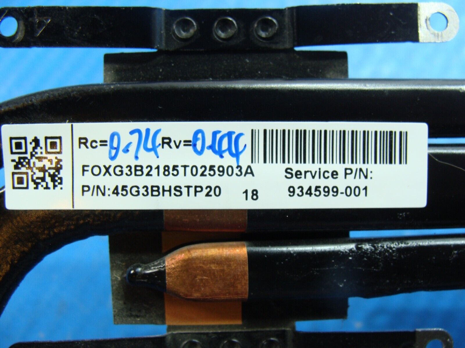 HP Omen 17-an120nr 17.3 CPU Cooling Hetsink 934599-001