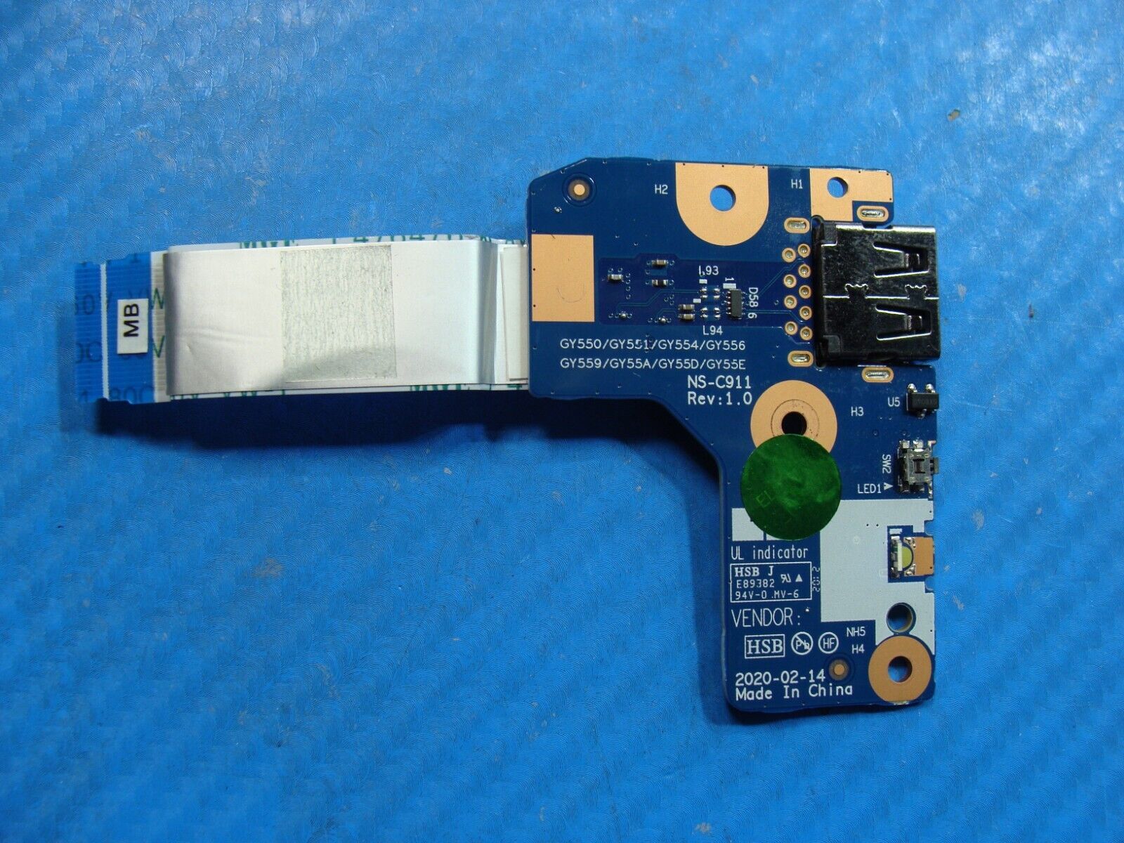 Lenovo Legion 5 15IMH05H 15.6 Genuine USB Board w/Cable NS-C911