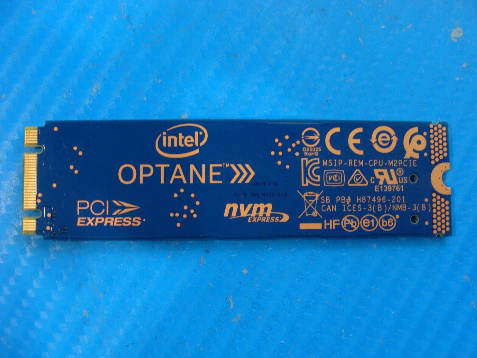 HP 15-dc2064st Intel Optane 16GB M.2 NVMe SSD Solid State Drive MEMPEK1J016GAH