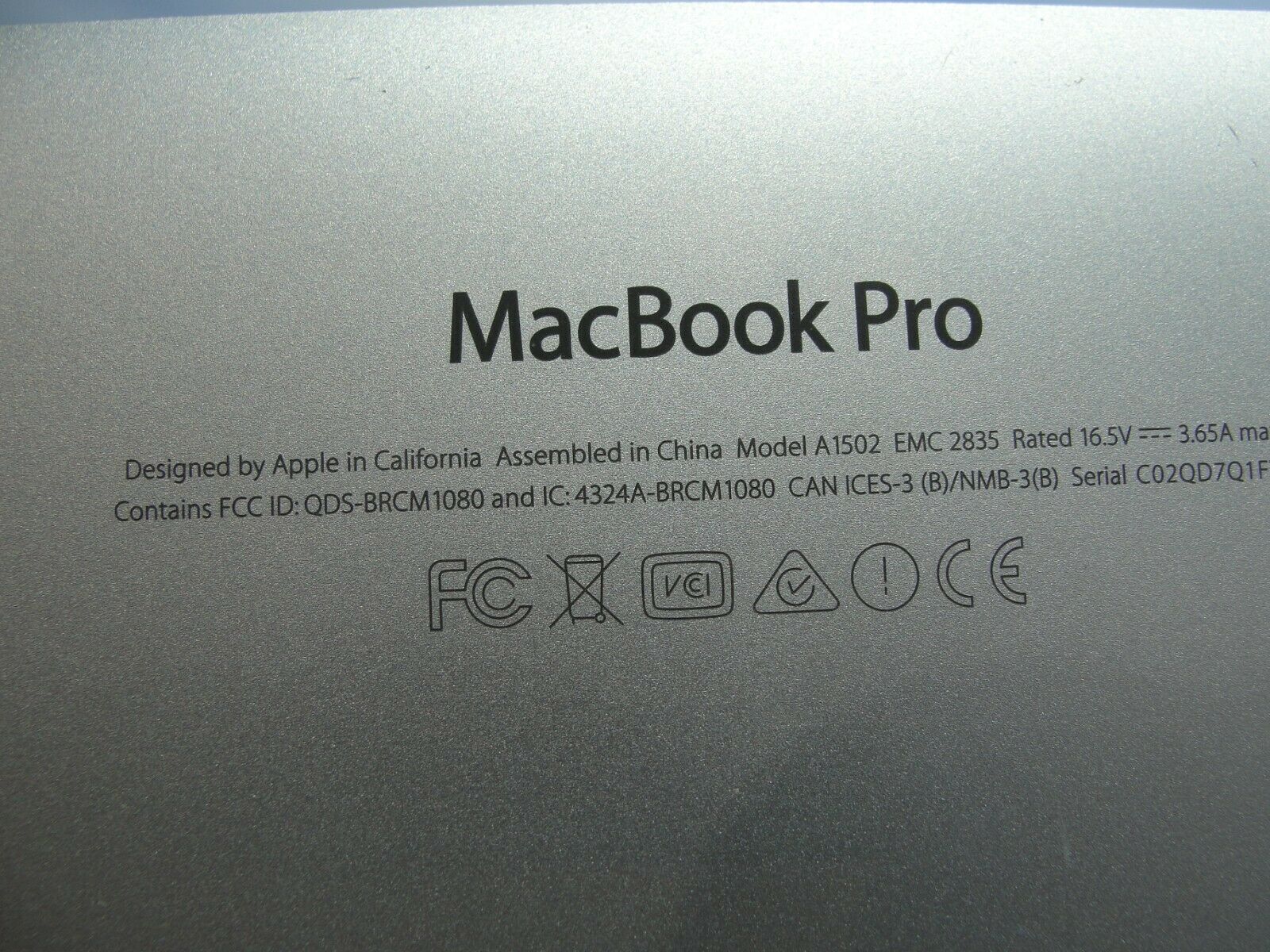 MacBook Pro A1502 13 2015 MF839LL/A MF840LL/A MF841LL/A Bottom Case 923-00503 #1 - Laptop Parts - Buy Authentic Computer Parts - Top Seller Ebay