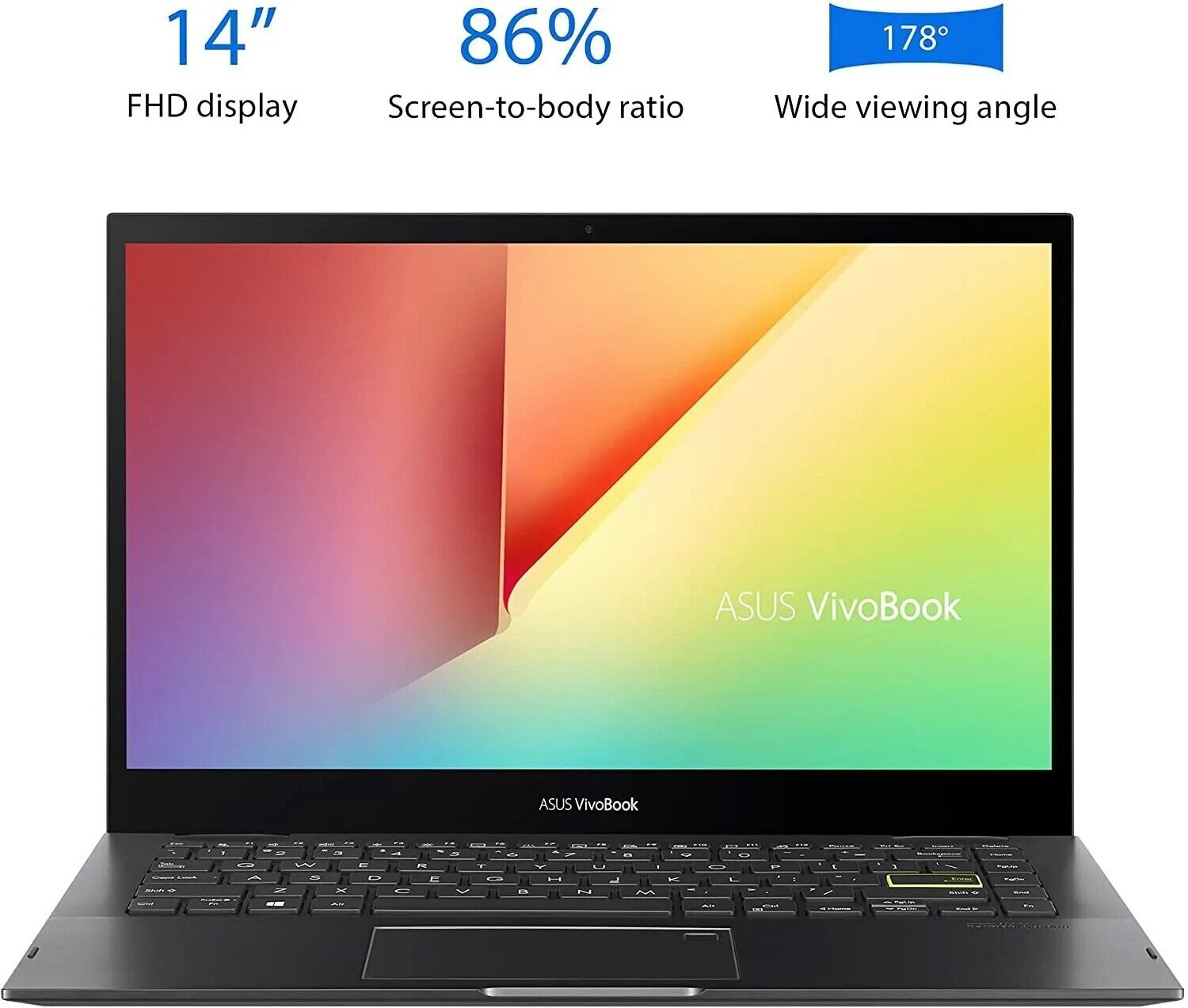 ASUS VivoBook Flip 2in1 Laptop 14 TOUCH i3-1115G4 3.0GHz 4GB 128GB Win 10H
