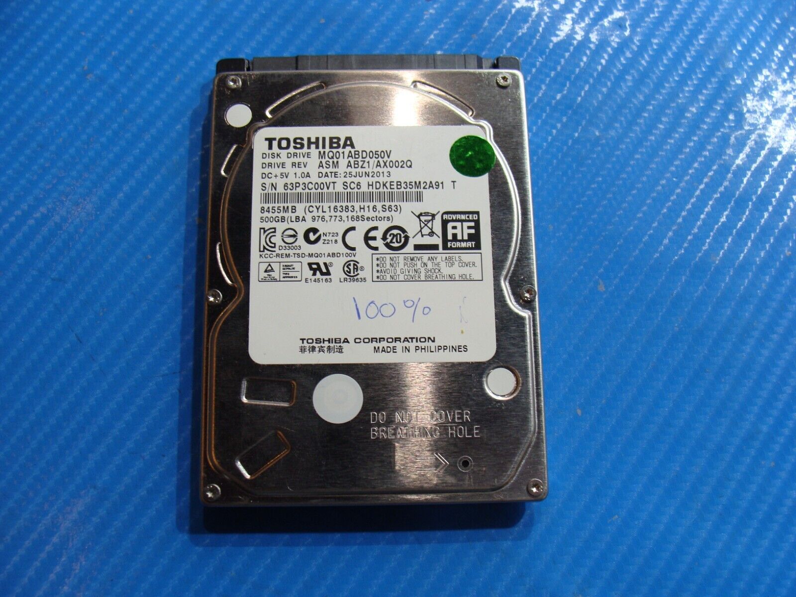 Dell 15 5594 Toshiba 500GB SATA 2.5