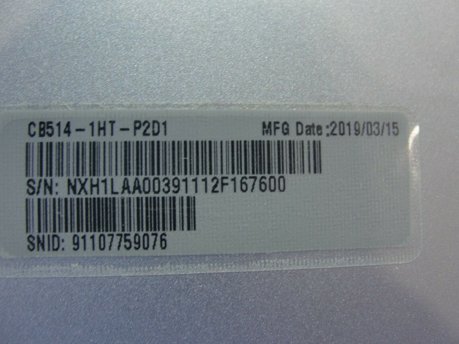 Acer Chromebook CB514-1HT-P2D1 14