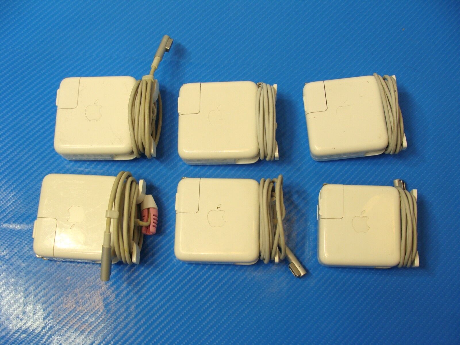 Lot of 6 Apple OEM Laptop MacBook Genuine 45W MagSafe Power Adapters A1374