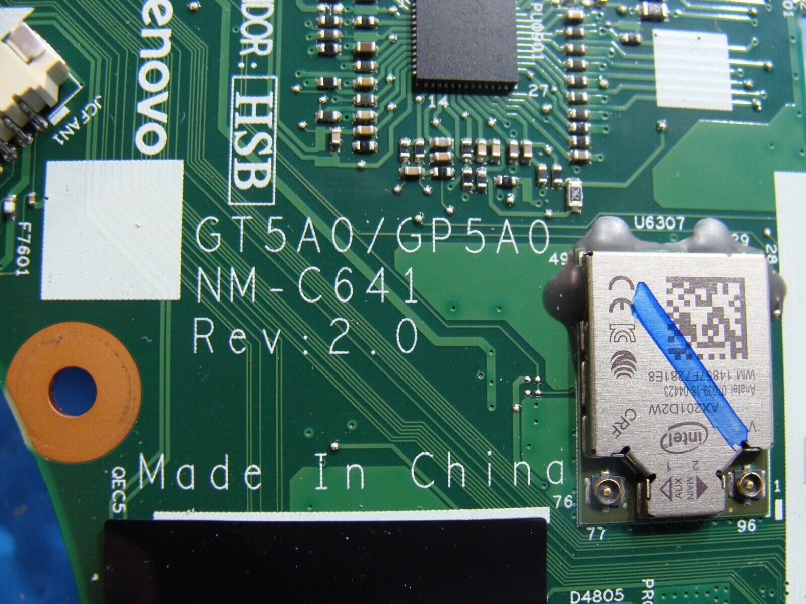 Lenovo Thinkpad T15p Gen1 15.6 Genuine i7-10750H Motherboard NM-C641 5B20Z48123