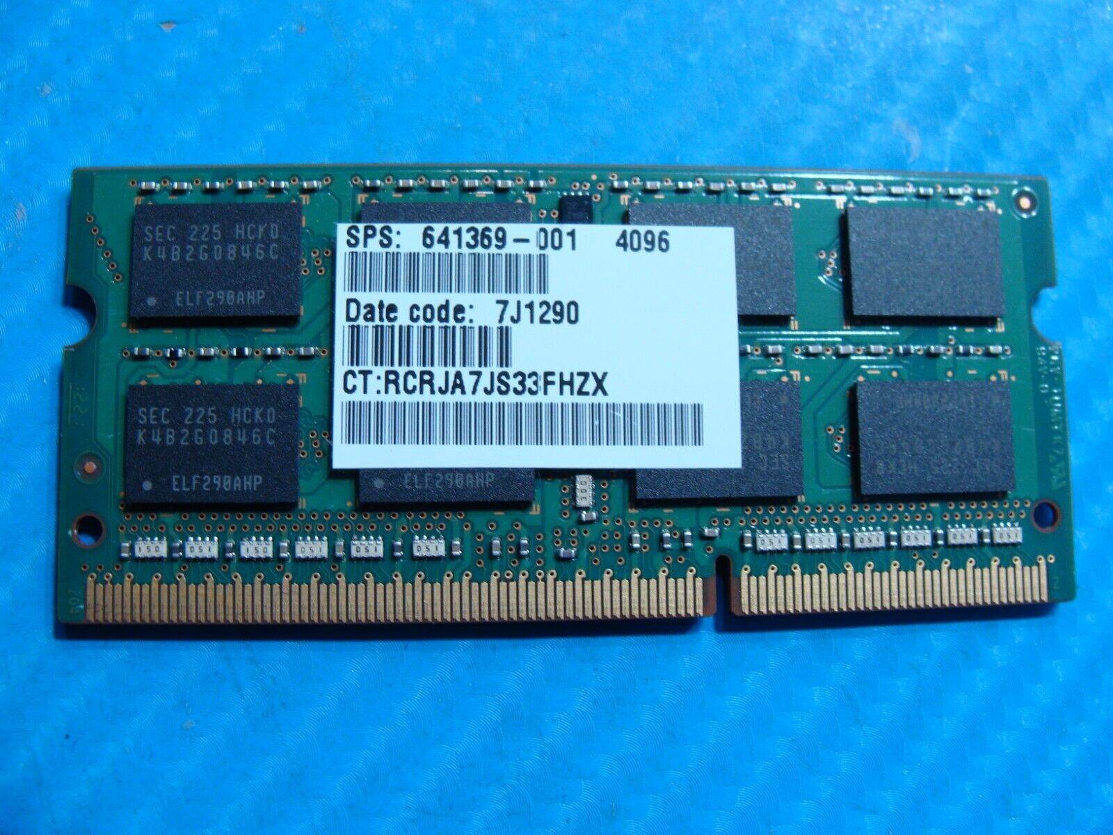 HP m6-1105dx So-Dimm Samsung 4GB 2Rx8 Memory RAM PC3-12800S M471B5273CH0-CK0 - Tested Computer Laptop Parts