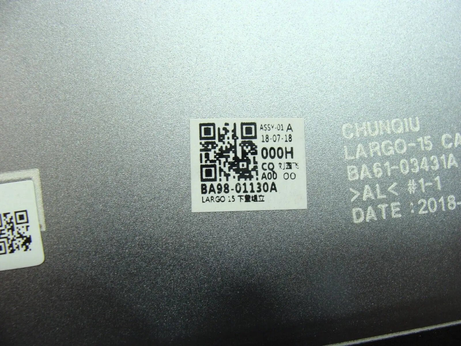 Samsung Notebook 9 Pro NP940X5N-X01US 15.6 Bottom Case Base Cover BA98-01130A