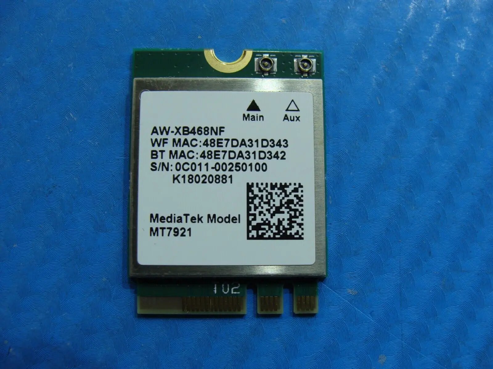 Asus ROG Zephyrus G14 GA401QM-211.ZG14 14" WiFi Wireless Card MT7921