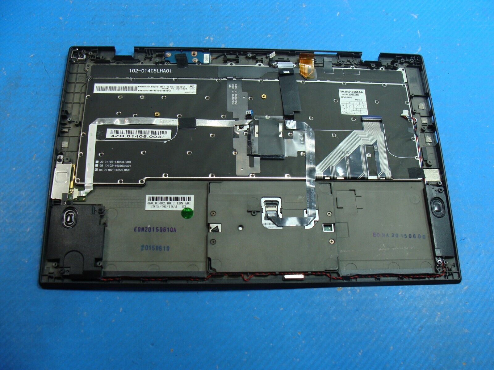 Lenovo ThinkPad 14 X1 Carbon 3rd Gen Palmrest Touchpad Keyboard 460.01402.0011