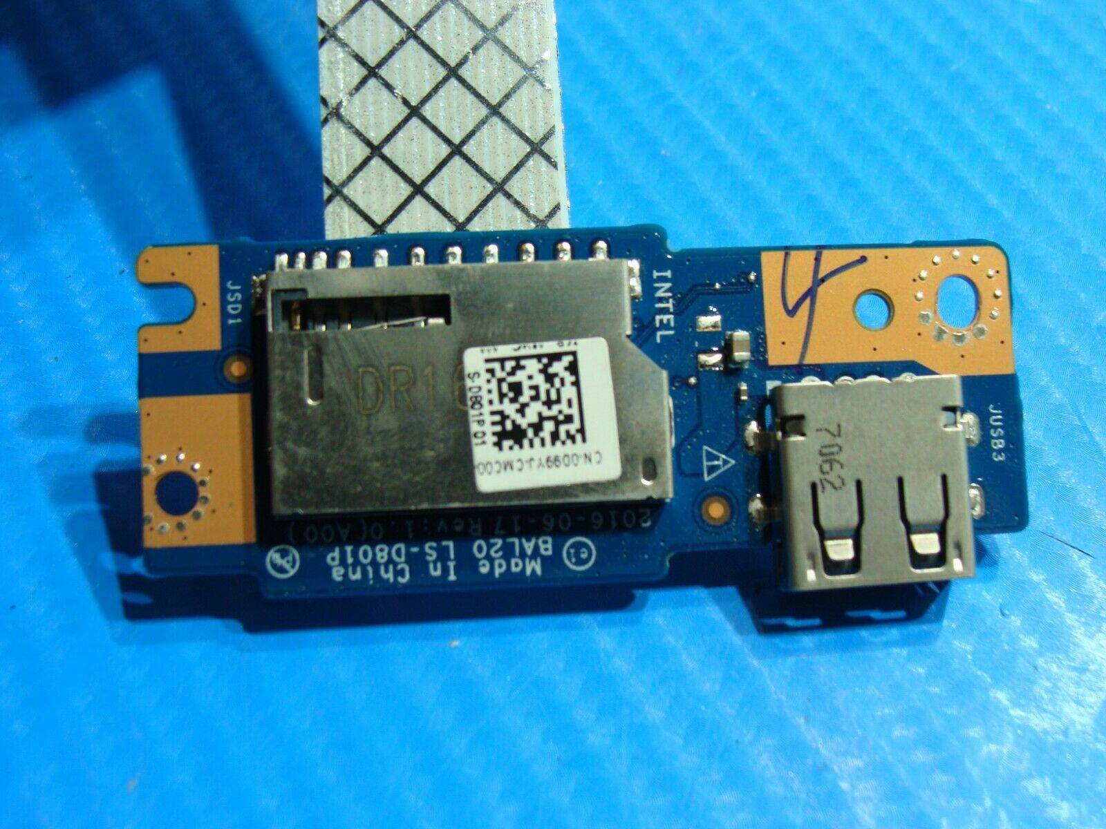 Dell Inspiron 15.6'' 5567 Genuine USB Card Reader Board w/Cable LS-D801P - Tested Computer Laptop Parts