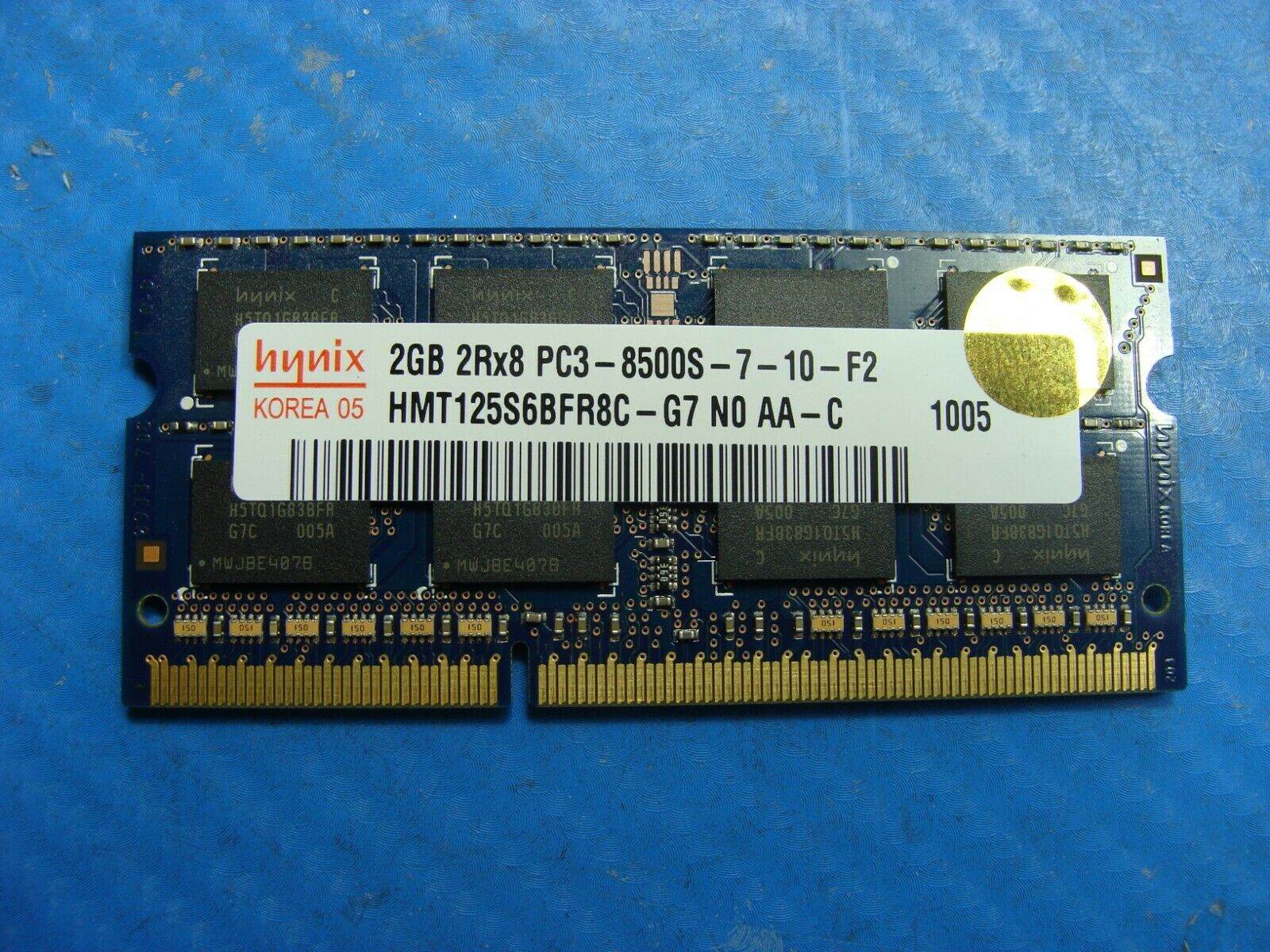 MacBook Pro A1278 Laptop Hynix 2GB Memory PC3-8500S-7-10-F2 HMT125S6BFR8C-G7 #1 - Tested Computer Laptop Parts
