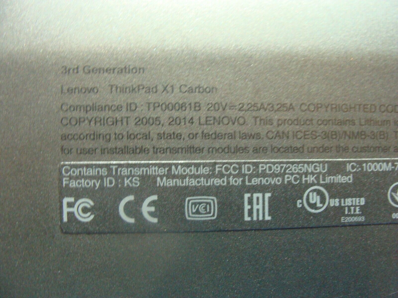 Lenovo ThinkPad X1 Carbon 3rd Gen 14