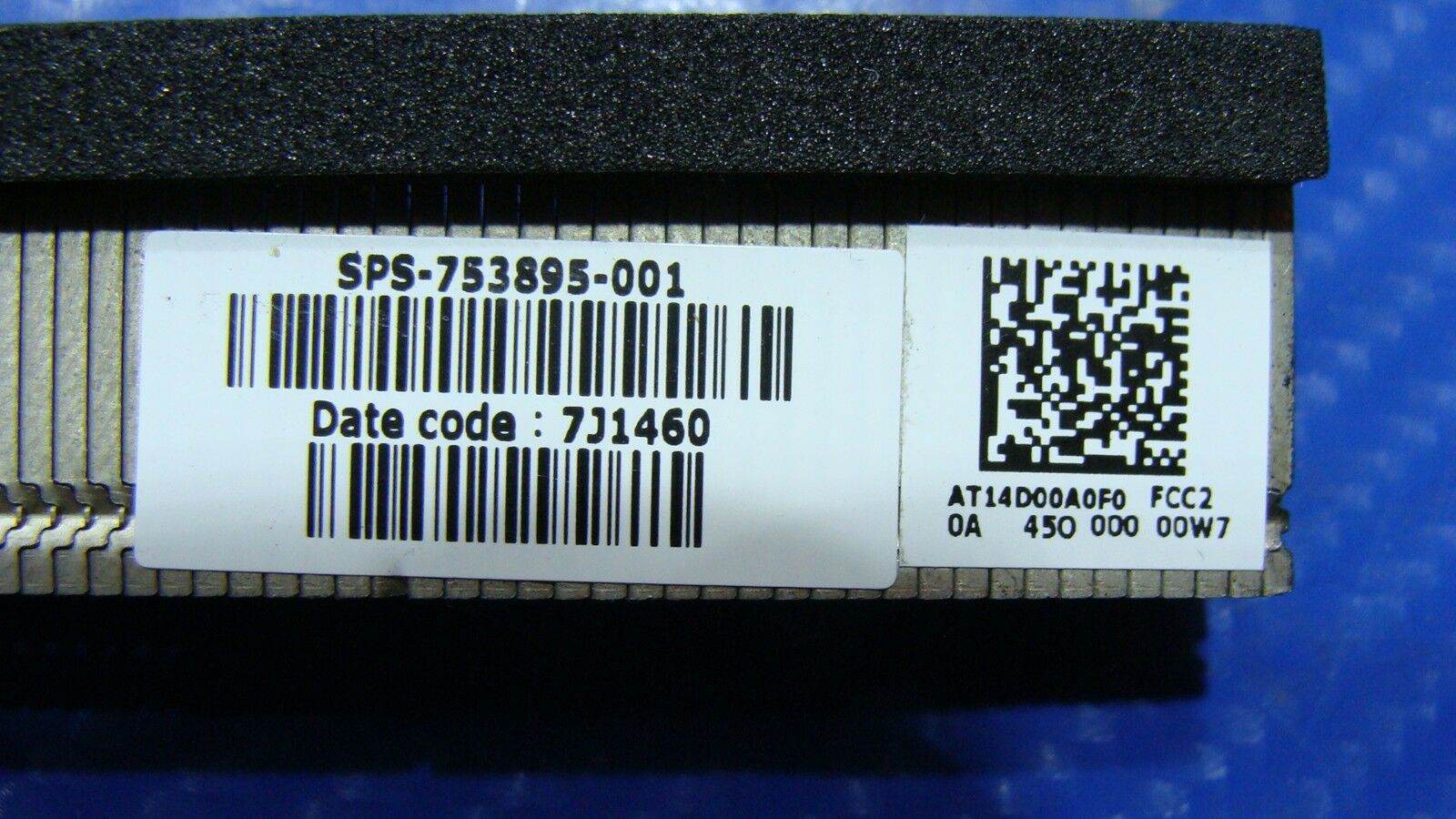 HP 15-g070nr 15.6'' Genuine Laptop CPU Cooling Heatsink 753895-001 AT14D00A0F0 - Tested Computer Laptop Parts