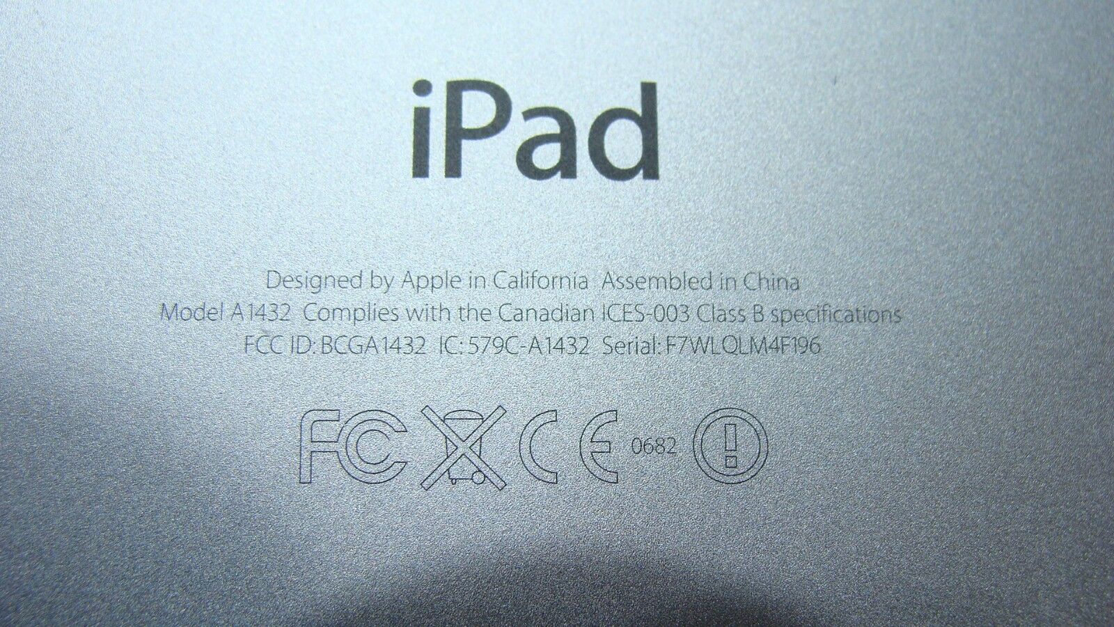 iPad Mini 16GB A1432 MD531LL/A Late 2012 7