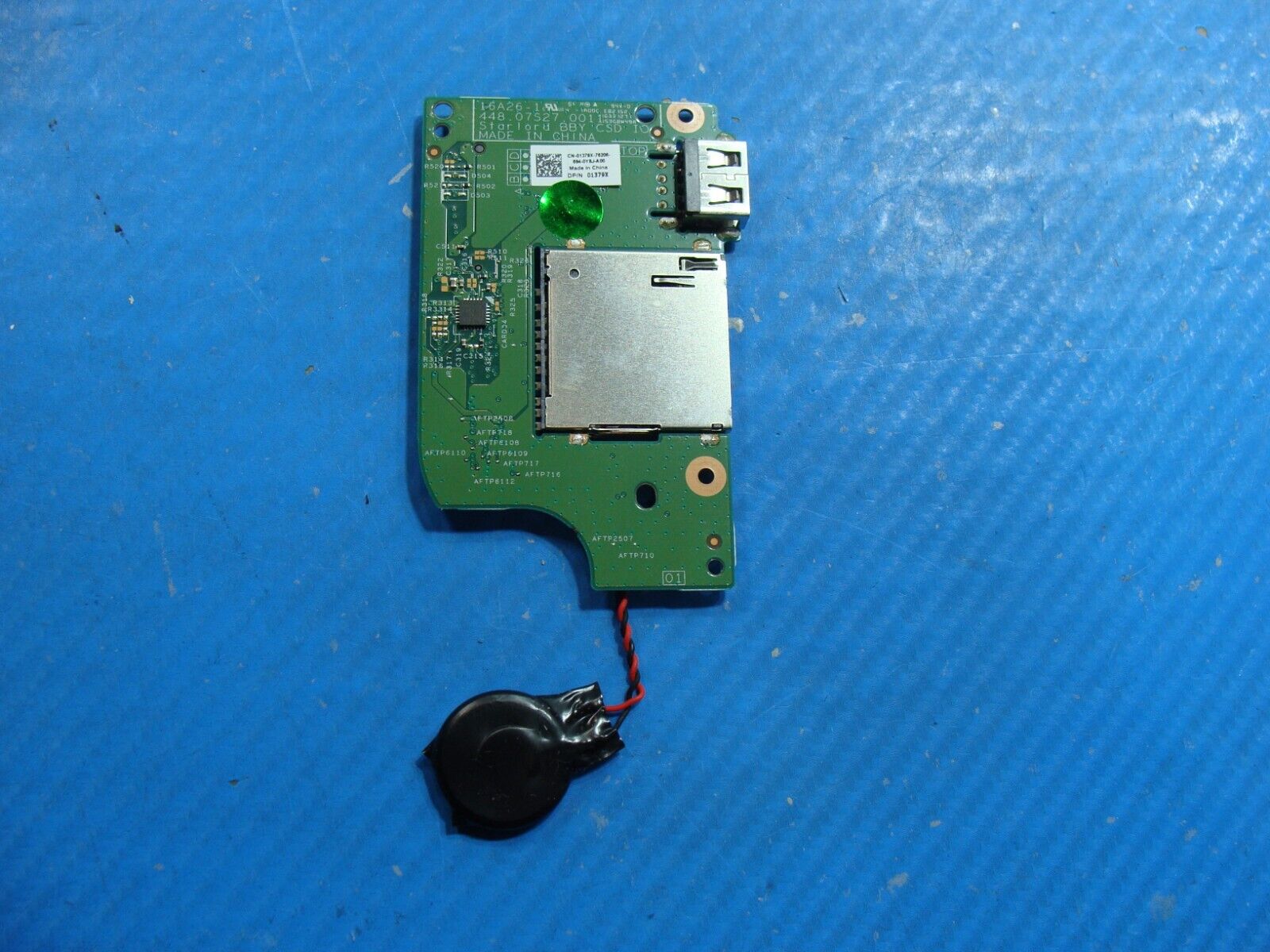 Dell Inspiron 15 7579 15.6 OEM USB SD Card Reader Board 1379X 448.07S27.0011
