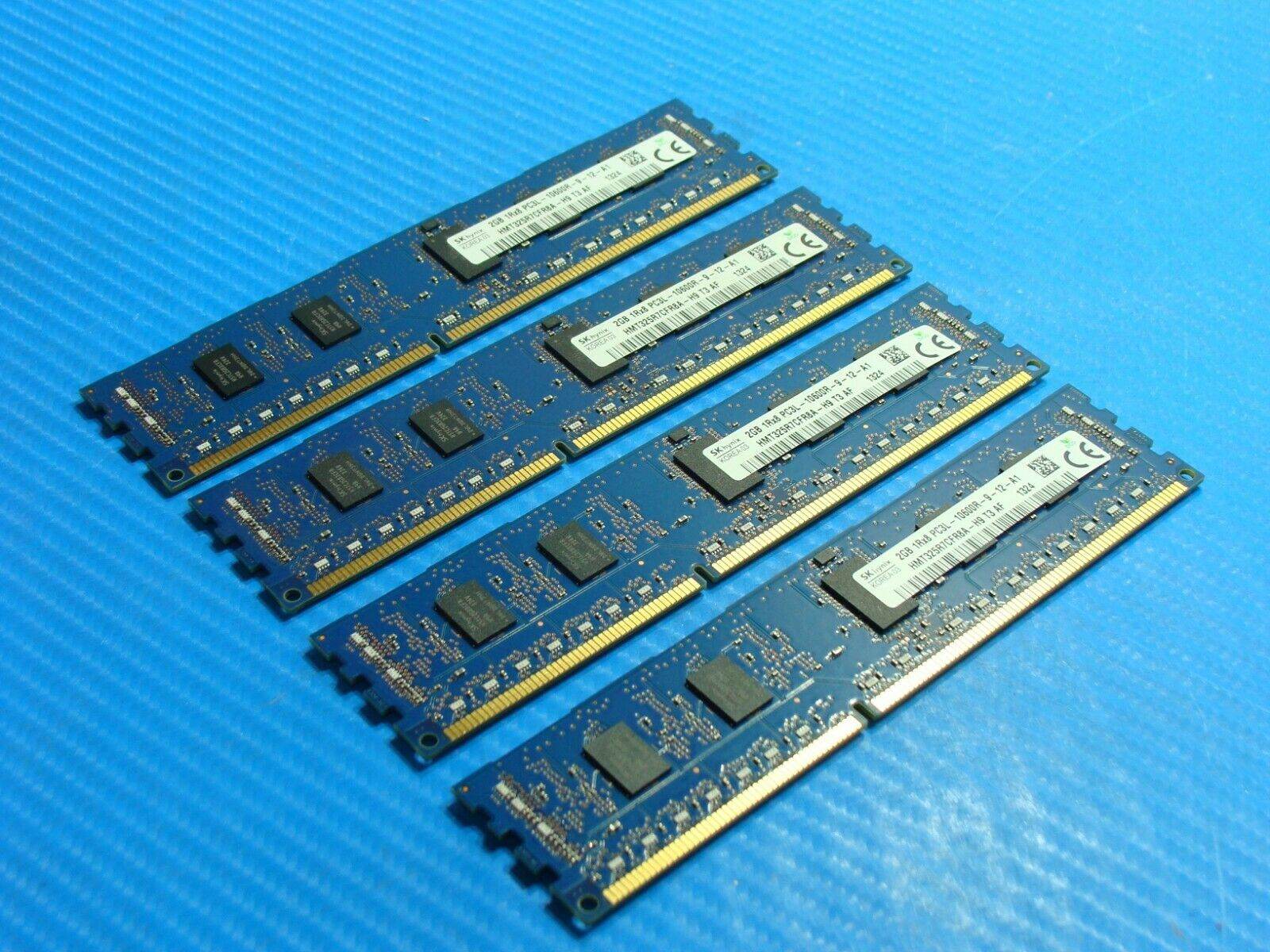 Dell Precision T5600 SO-DIMM RAM Memory 4x2GB PC3L-10600R HMT325R7CFR8A-H9 #1 - Tested Computer Laptop Parts