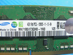 Toshiba P55W-B5224 Samsung 4GB Memory RAM SO-DIMM PC3L-12800S M471B5173QH0-YK0 - Tested Computer Laptop Parts