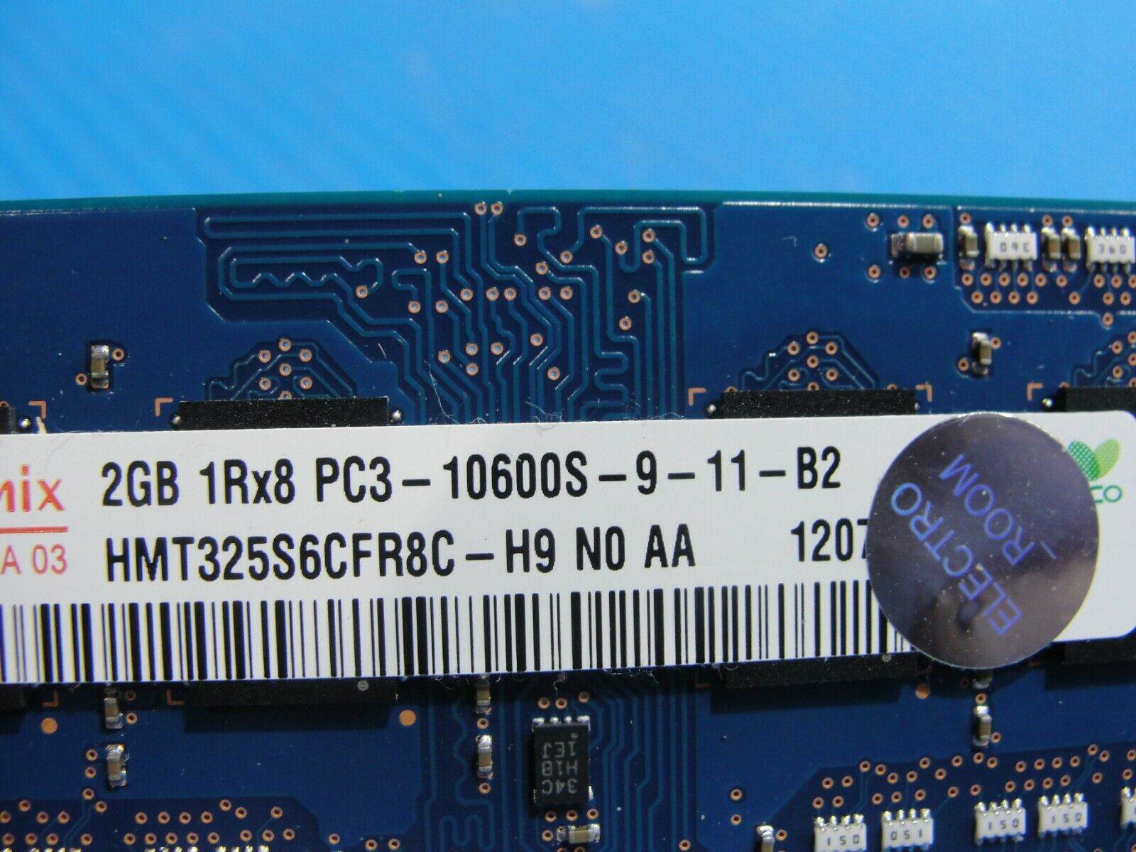 MacBook Pro A1286 Laptop Hynix 2GB Memory PC3-10600S-9-11-B2 HMT325S6BFR8C-H9 - Tested Computer Laptop Parts