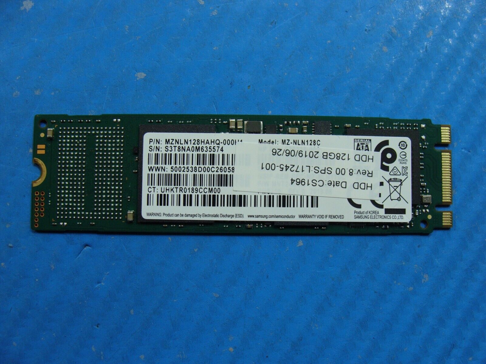 HP 840 G5 Samsung 128GB SATA M.2 SSSD Solid State Drive MZNLN128HAHQ-000H1