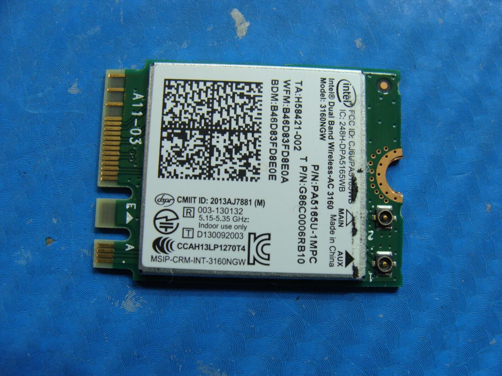 Toshiba Satellite Radius E45W-C4200X 14 Genuine WiFi Wireless Card 3160NGW