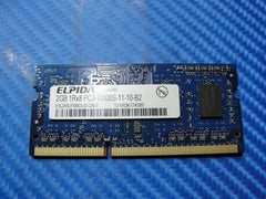MacBook Pro A1278 Elpida 2GB 1Rx8 PC-12800S SO-DIMM Memory RAM EBJ20UF8BDU0-GN-F - Tested Computer Laptop Parts