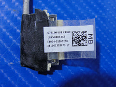 Asus G751JT-CH71 17.3" Genuine Laptop USB Board w/ Cable 60NB06M0US1050 ASUS