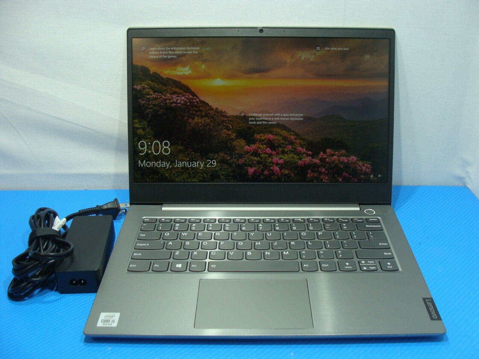 Lenovo ThinkBook 14-IML FHD i5-10210U 1.60GHz 8GB 256GB SSD PWR battery +Charger - Tested Computer Laptop Parts