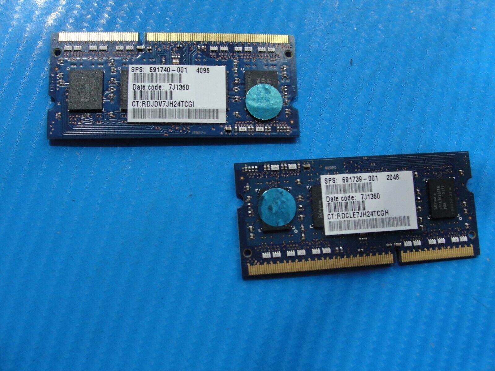 HP m6-k010dx SK Hynix 6Gb 2Gb & 4Gb Memory RAM So-Dimm HMT451S6AFR8A-PB - Tested Computer Laptop Parts