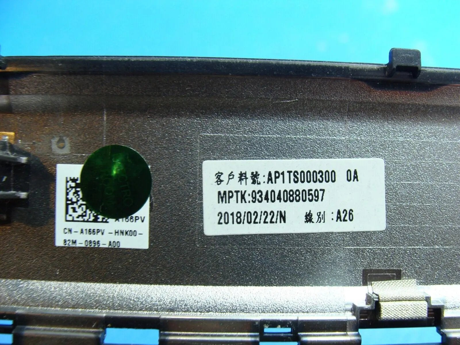 Dell Precision 7520 15.6 Genuine Laptop Palmrest w/Touchpad A166PV AP1TS000300