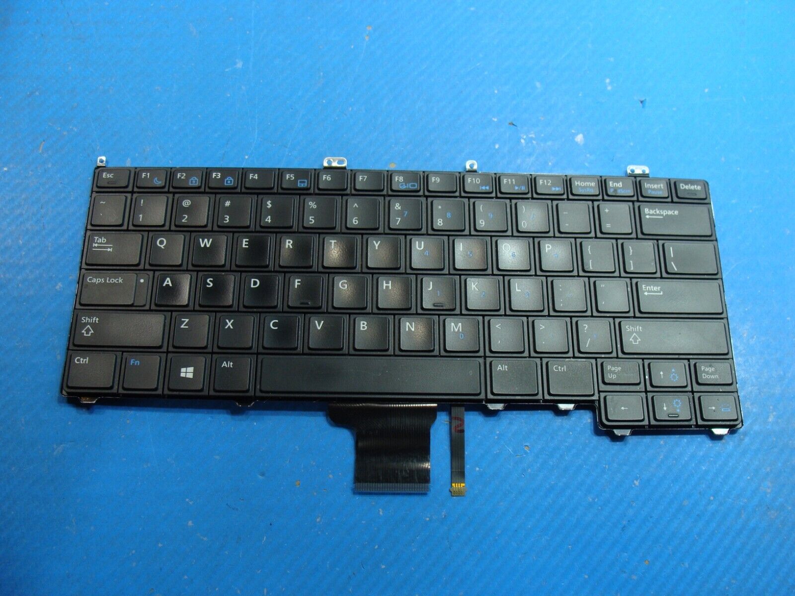 Dell Latitude 12.5 E7240 Genuine US Backlit Keyboard RXKD2 PK130VM1B00 NSK-LDABC