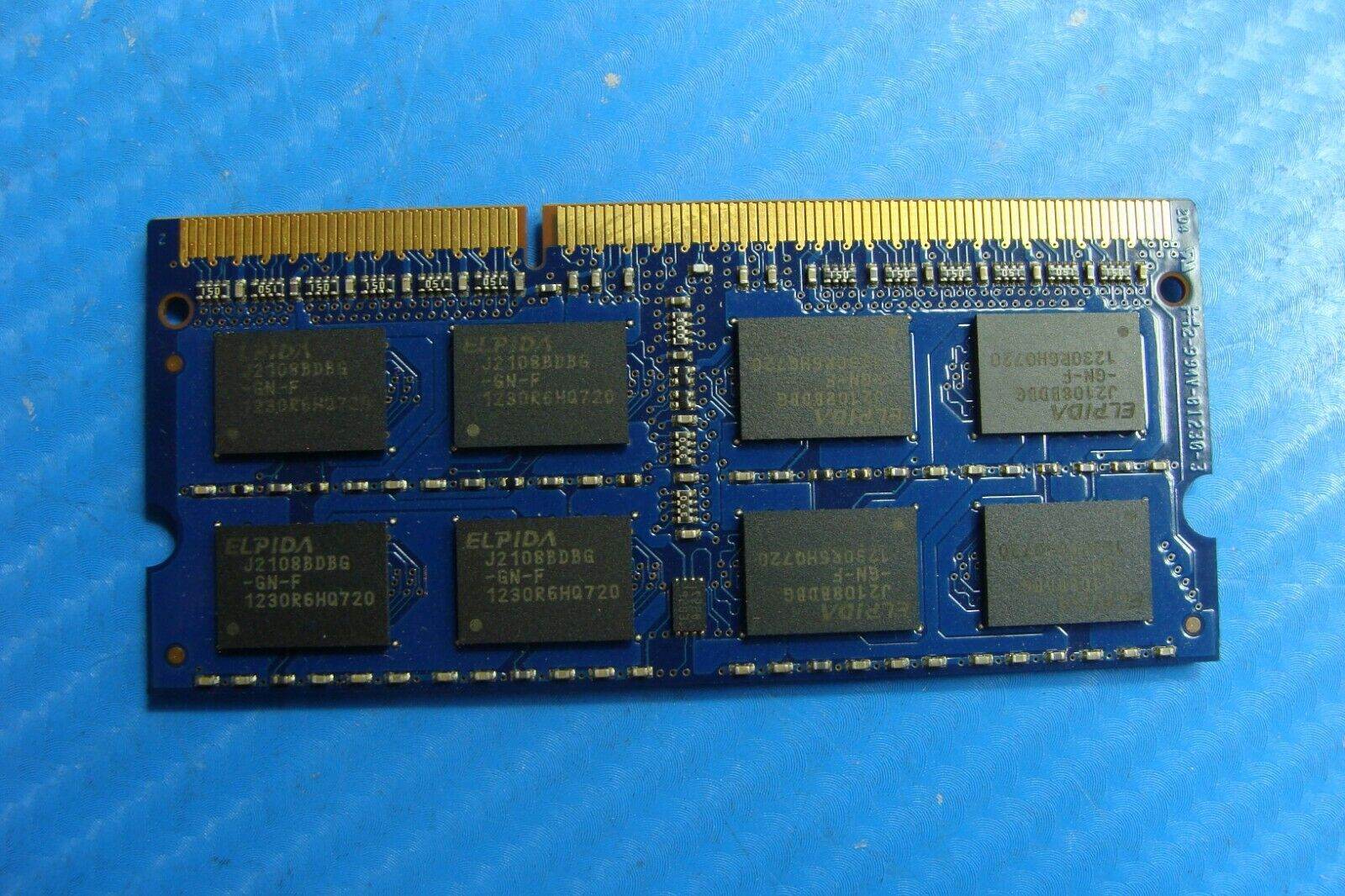 MacBook A1278 Elpida 4Gb 2Rx8 Memory Ram So-Dimm pc3-12800s ebj41uf8bdu0-gn-f - Tested Computer Laptop Parts