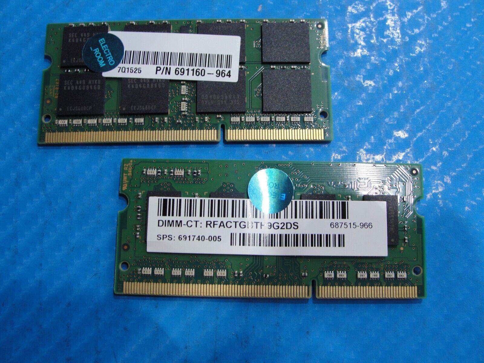 HP 13-s120nr Samsung 8Gb & 4Gb pc3l-12800s Memory Ram So-Dimm m471b1g73qh0-yk0 - Tested Computer Laptop Parts