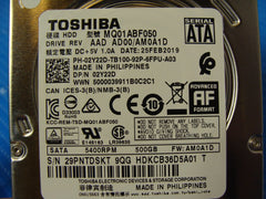 Dell Inspiron 3482 Toshiba 500GB SATA 2.5" HDD Hard Drive MQ01ABF050 2Y22D