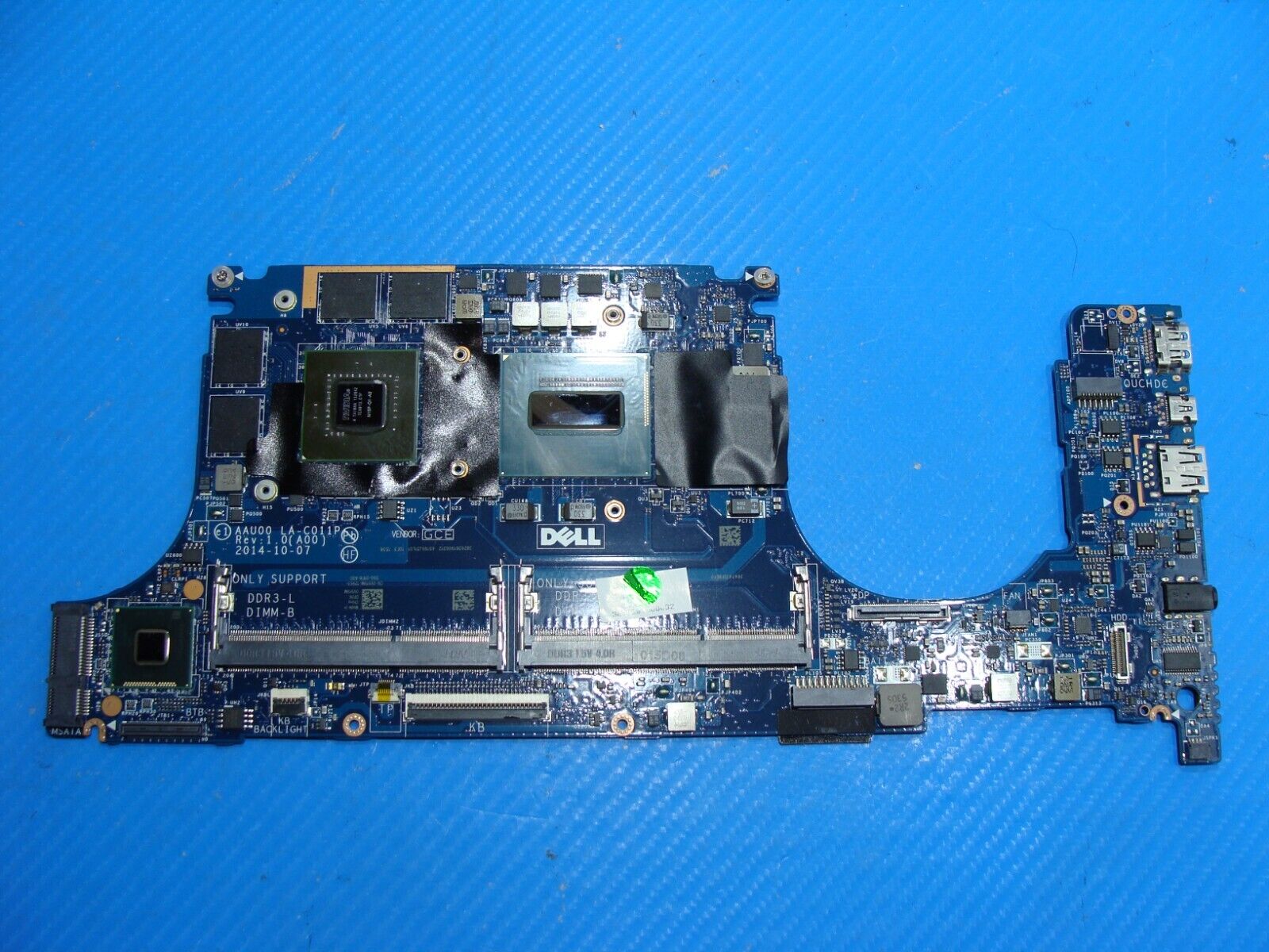 Dell XPS 13.4” 13 9300 i7-4712HQ 2.3GHz 16GB Nvidia K1100M 2GB Motherboard V919M