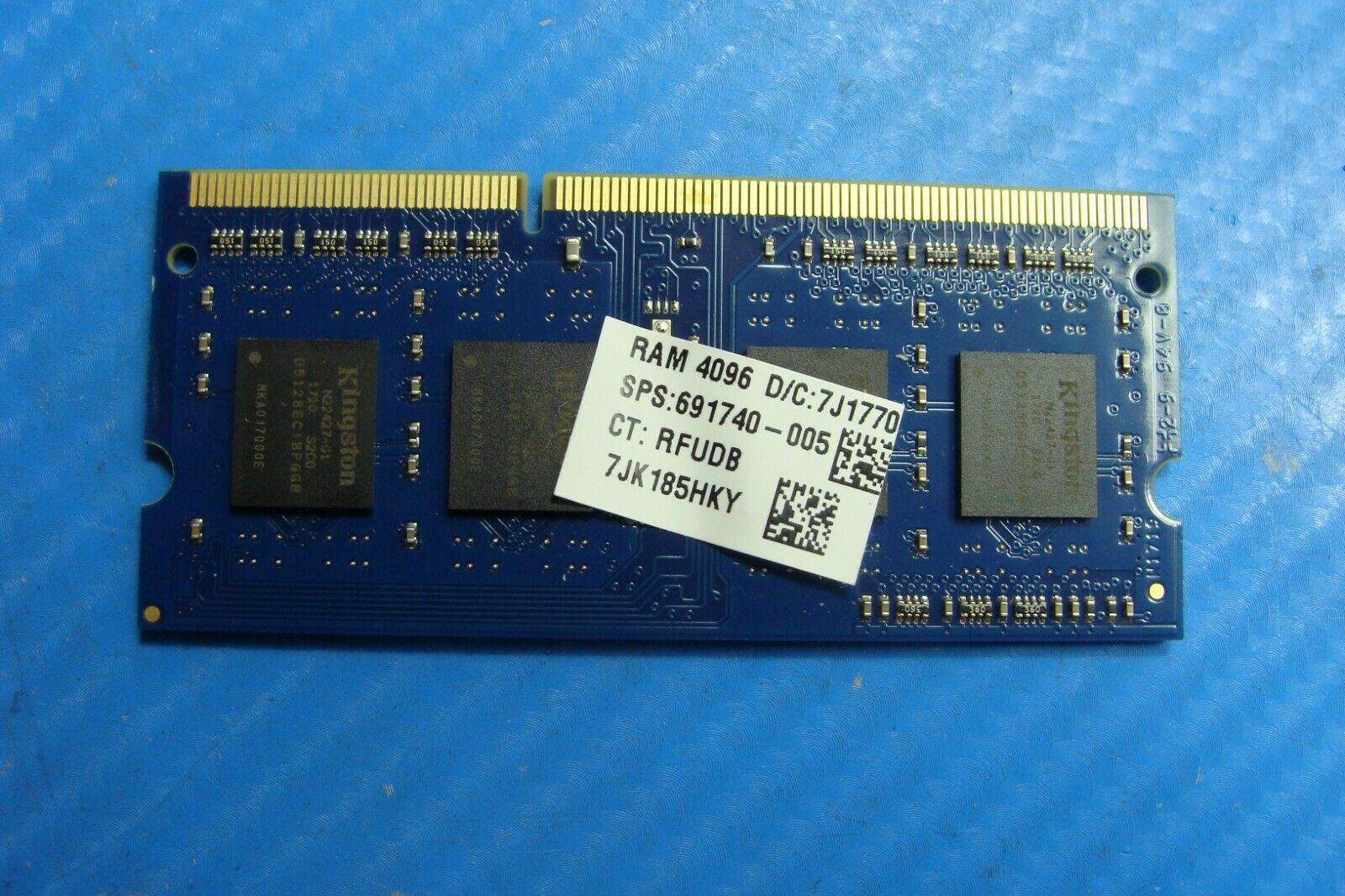HP 15-bs020wm Kingston 4Gb SO-DIMM Memory Ram pc3l-12800s hp16d3ls1kbgh/4g - Tested Computer Laptop Parts