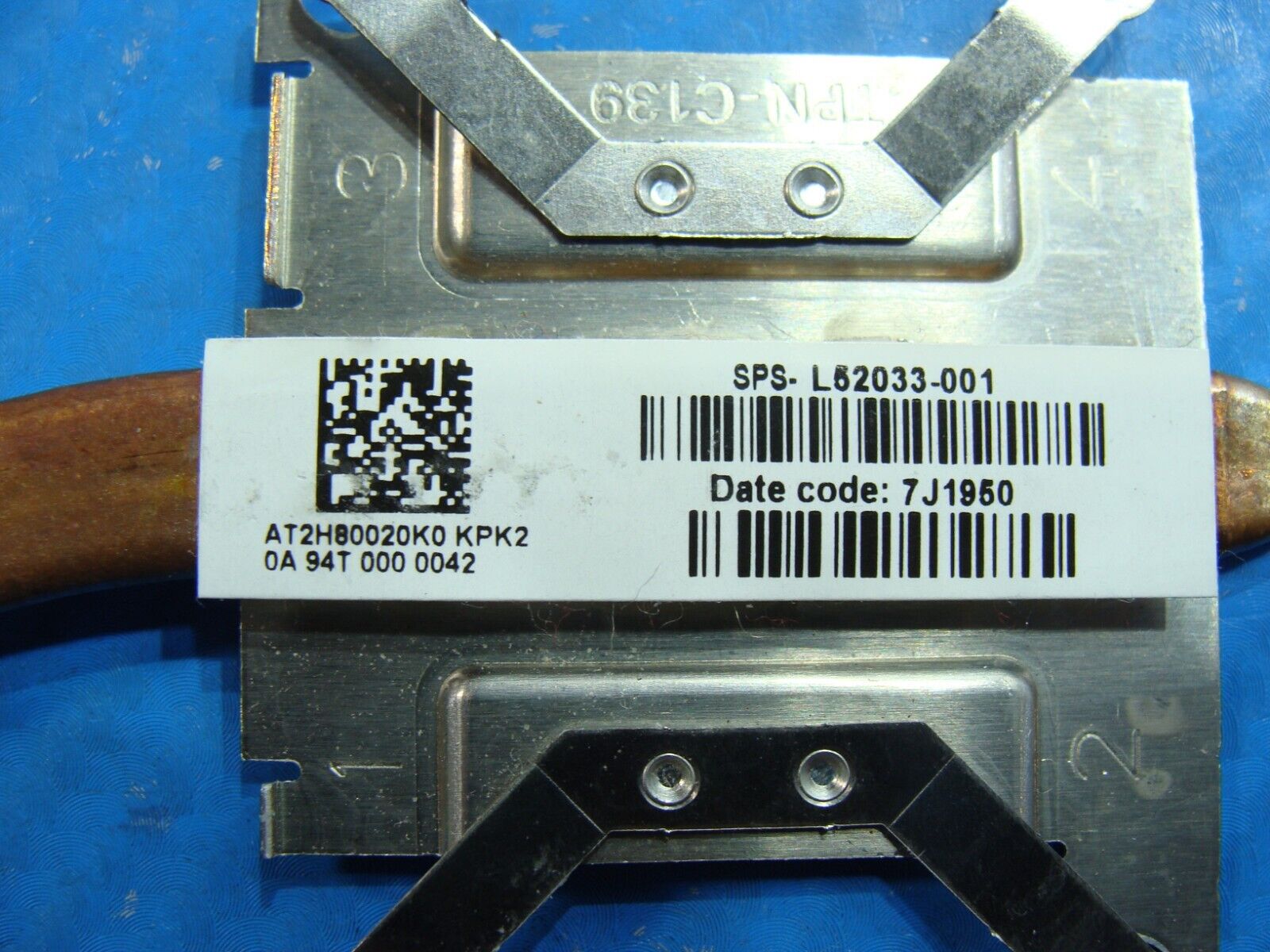 HP 15.6 15-dw0043dx Genuine Laptop CPU Cooling Heatsink AT2H80020K0 L52033-001