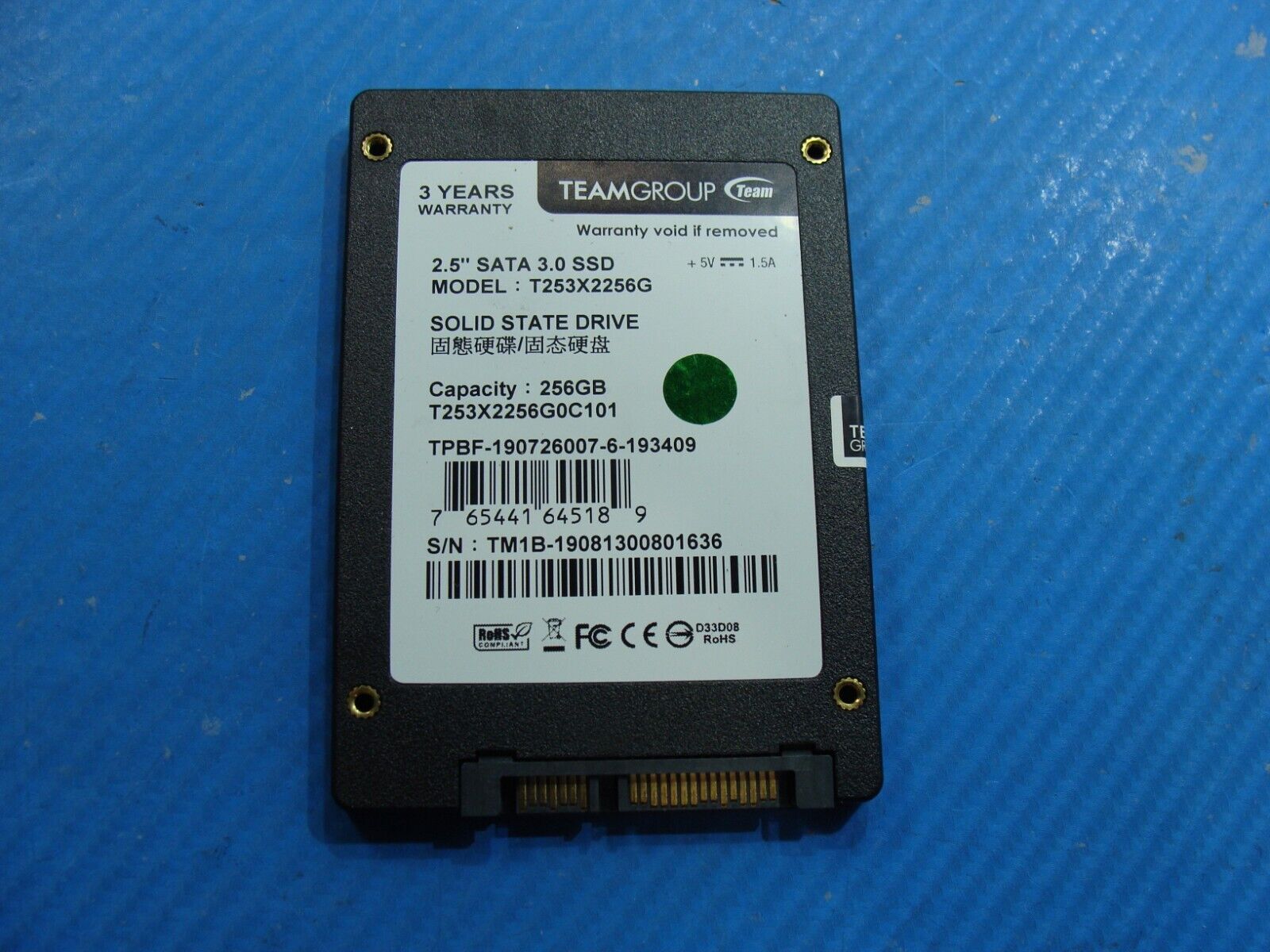 Lenovo P52s Team Group 256GB 2.5