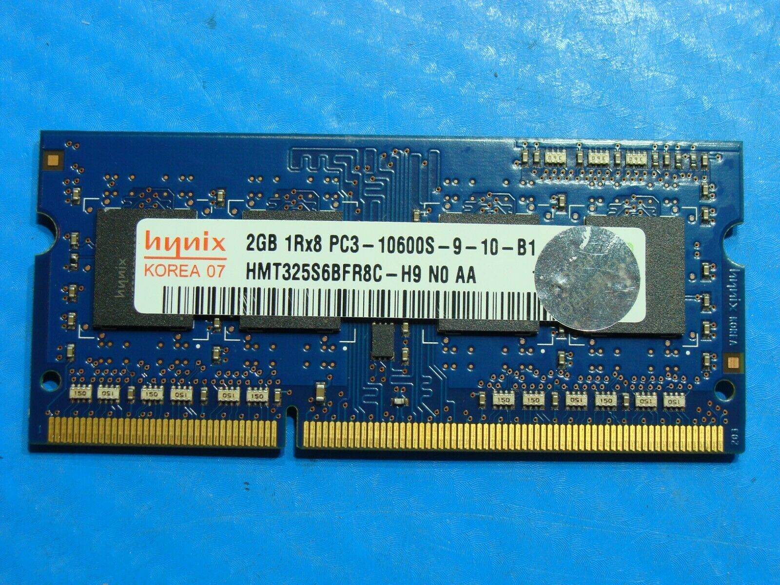 Dell M17x R3 Hynix 2GB 1Rx8 PC3-10600S SO-DIMM Memory RAM HMT325S6BFR8C-H9 - Tested Computer Laptop Parts