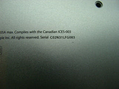 MacBook Air A1465 11" Early 2014 MD711LL/B MD712LL/B Bottom Case 923-0436 #1 - Laptop Parts - Buy Authentic Computer Parts - Top Seller Ebay