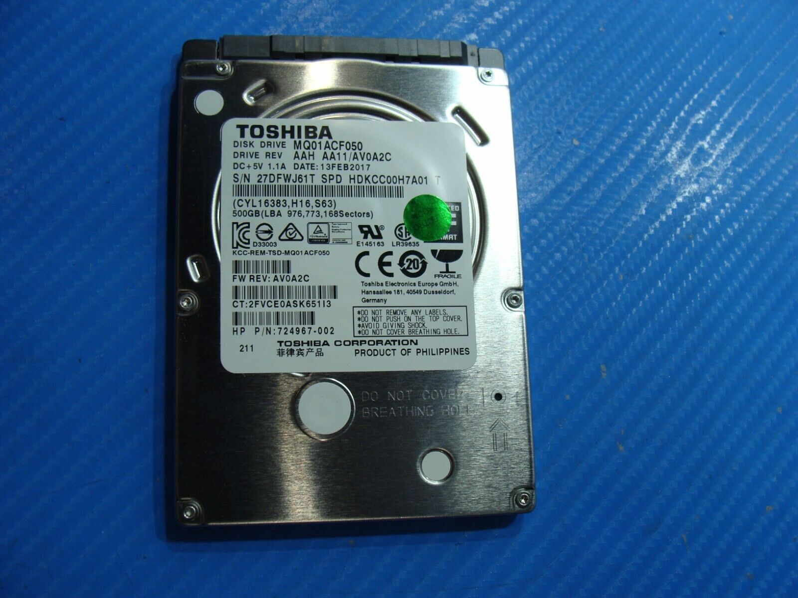 HP 250 G5 Toshiba 2.5