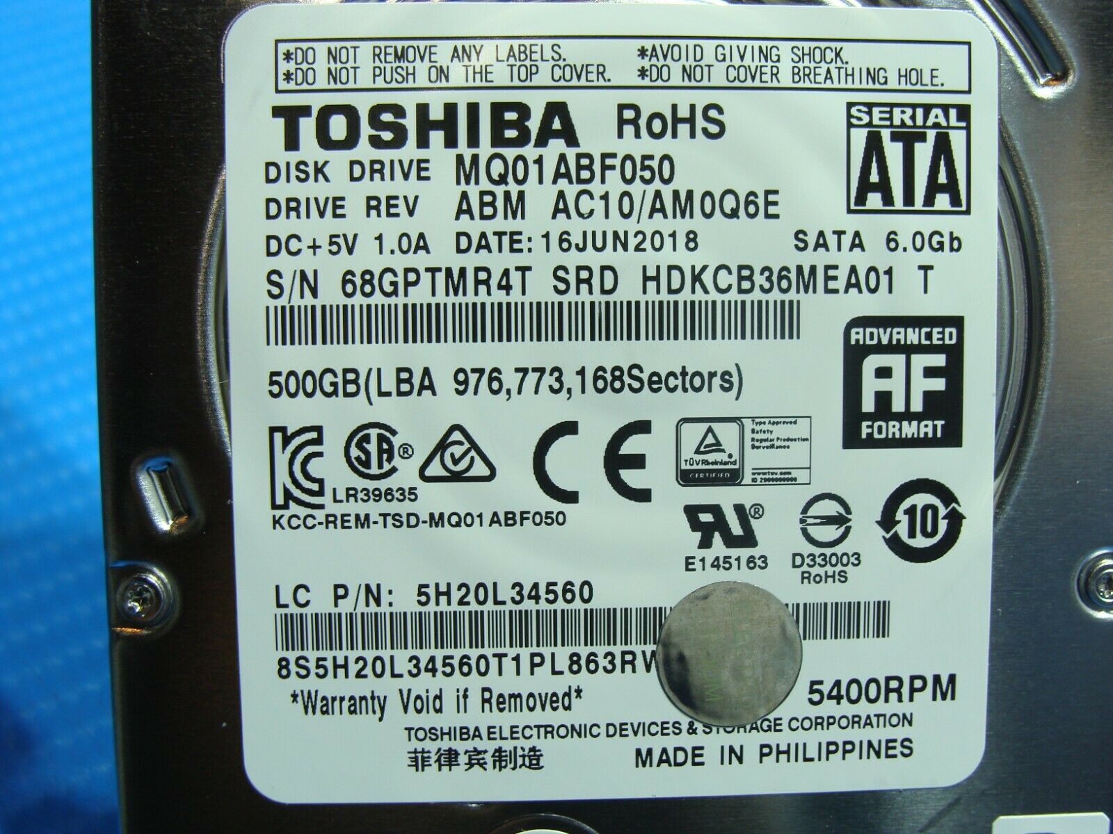 Lenovo 130-15AST Toshiba SATA 2.5