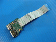 HP Pavilion 17-e054ca 17.3" USB LAN Ethernet Port Board w/Cable DA0R65TB6D0