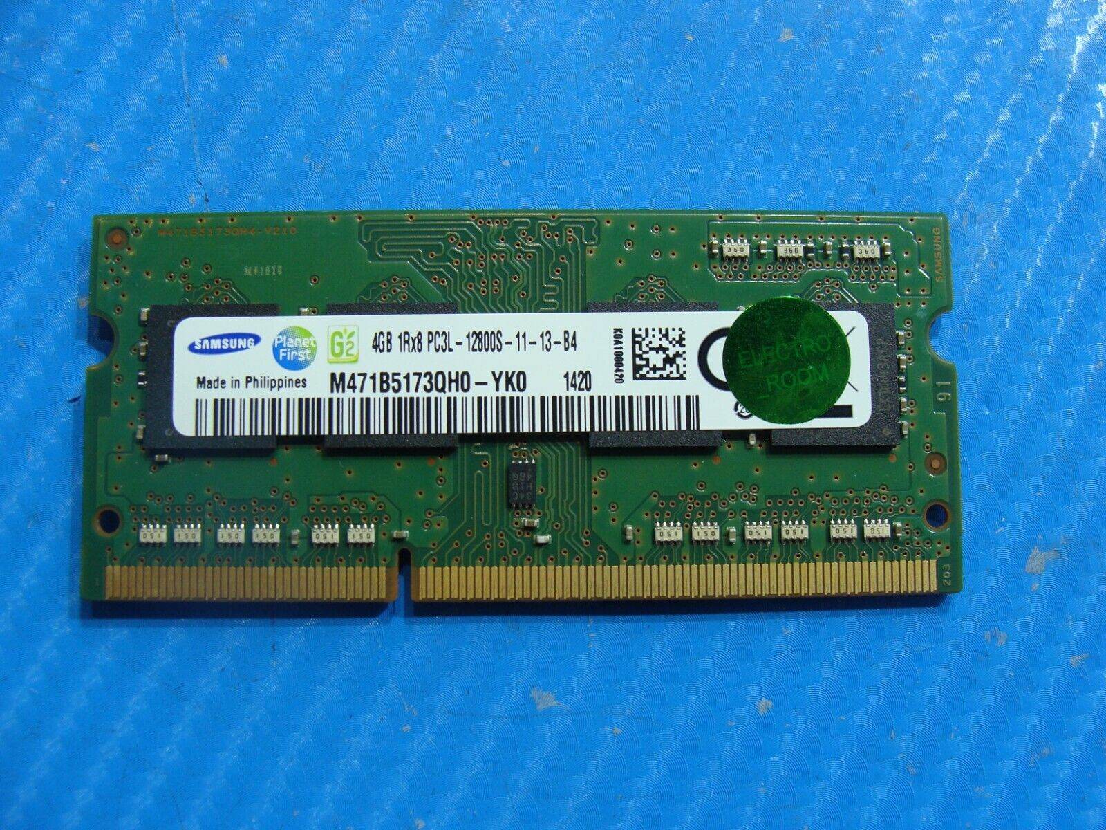 Toshiba C55-B5290 Samsung 4GB PC3L-12800S Memory RAM SO-DIMM M471B5173QH0-YK0 - Tested Computer Laptop Parts