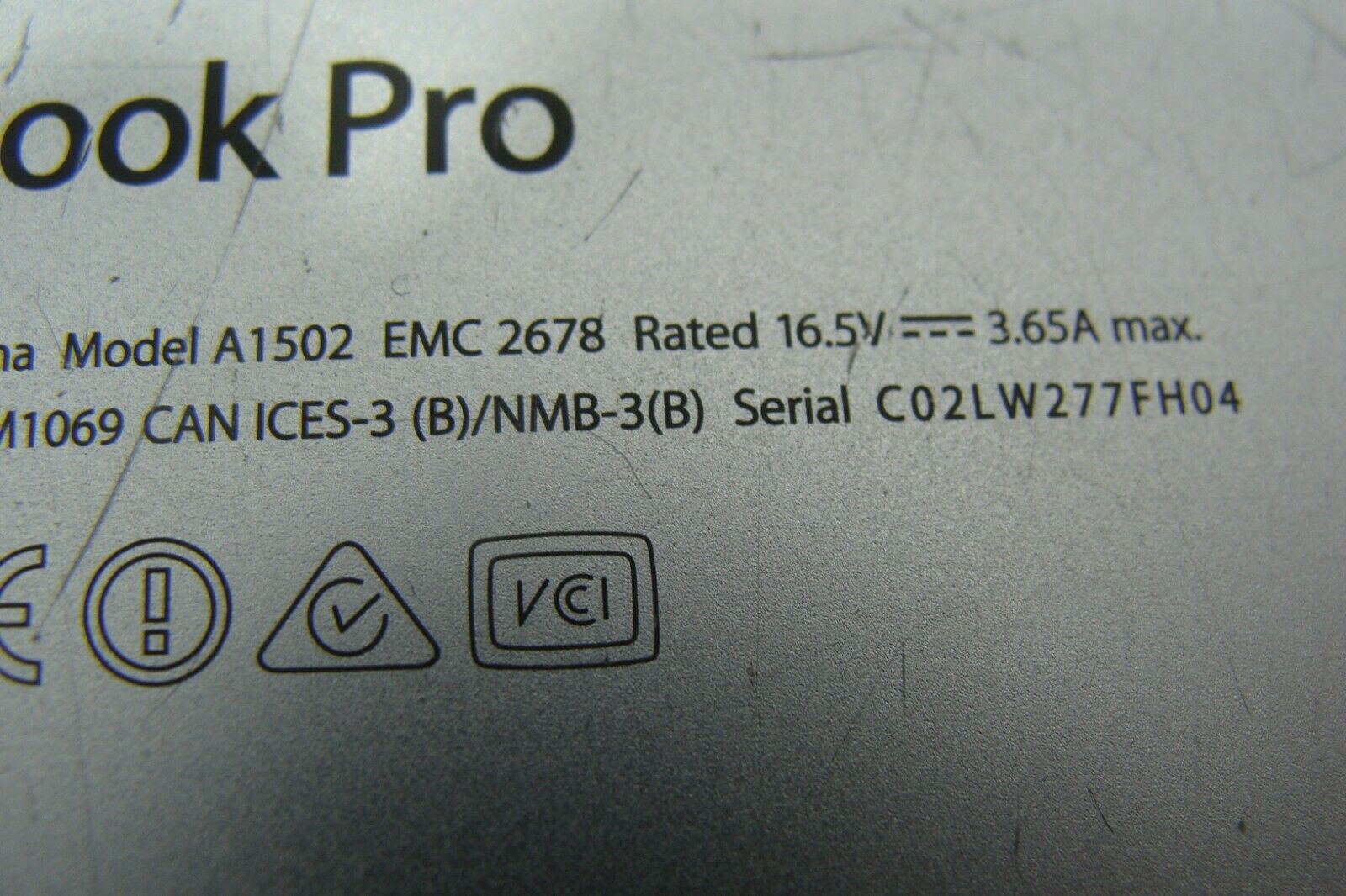 MacBook Pro A1502 ME864LL/A ME865LL/A ME866LL/A 2013 13